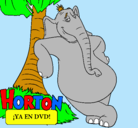 Dibujo Horton pintado por laura