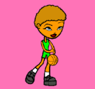 Dibujo Jugadora de básquet pintado por sandrita
