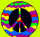 Dibujo Símbolo de la paz pintado por ANITA