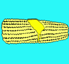 Dibujo Mazorca de maíz pintado por lola