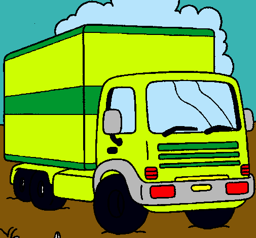 Dibujo Camión pintado por amalia