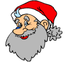 Dibujo Cara Papa Noel pintado por leydi_147