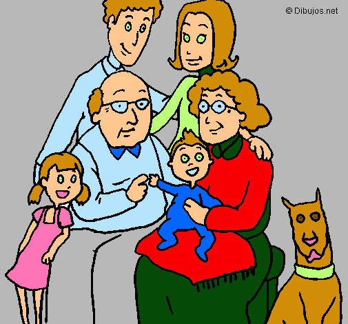 Dibujo Familia pintado por carlamaria