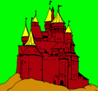 Dibujo Castillo medieval pintado por marisol  reyes