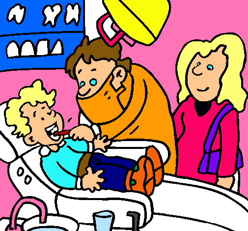 Niño en el dentista