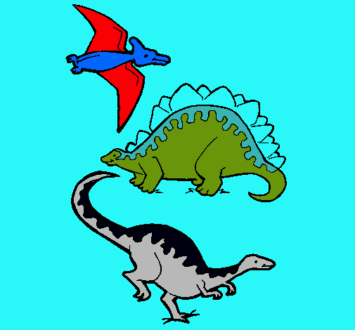 Tres clases de dinosaurios