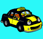 Dibujo Herbie Taxista pintado por juan ramon