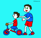 Dibujo Triciclo pintado por jenny