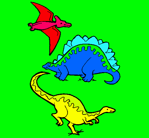 Tres clases de dinosaurios