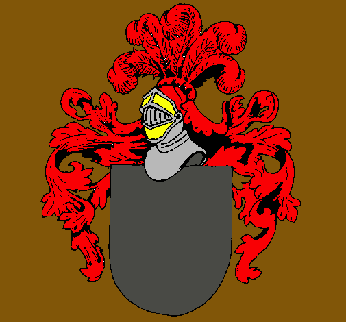 Escudo de armas y casco