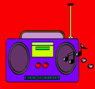 Dibujo Radio cassette 2 pintado por carlosyyesica