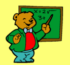 Dibujo Profesor oso pintado por ena