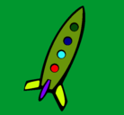 Dibujo Cohete II pintado por 00