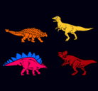 Dibujo Dinosaurios de tierra pintado por marti