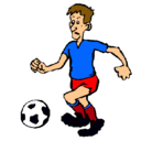 Dibujo Jugador de fútbol pintado por sergio