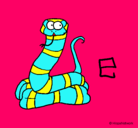 Dibujo Serpiente pintado por chikisrock