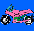 Dibujo Motocicleta pintado por sabina