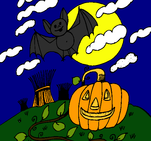 Dibujo Paisaje de Halloween pintado por Chic_Top_Star