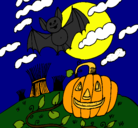 Dibujo Paisaje de Halloween pintado por Chic_Top_Star