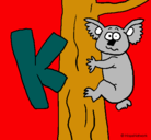 Dibujo Koala pintado por facundo