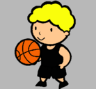 Dibujo Jugador de básquet pintado por BASKET MELI /09