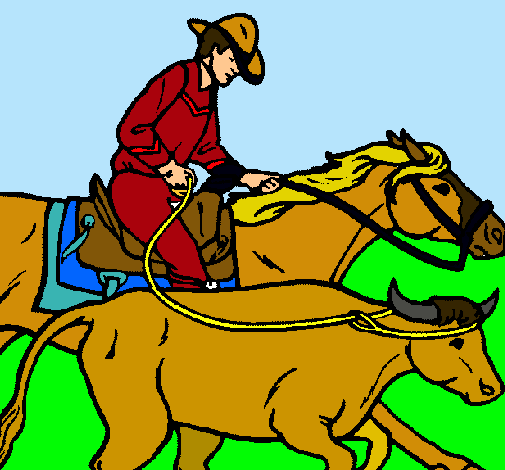 Vaquero y vaca