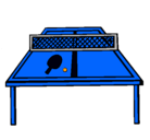 Dibujo Tenis de mesa pintado por amo pin-pon