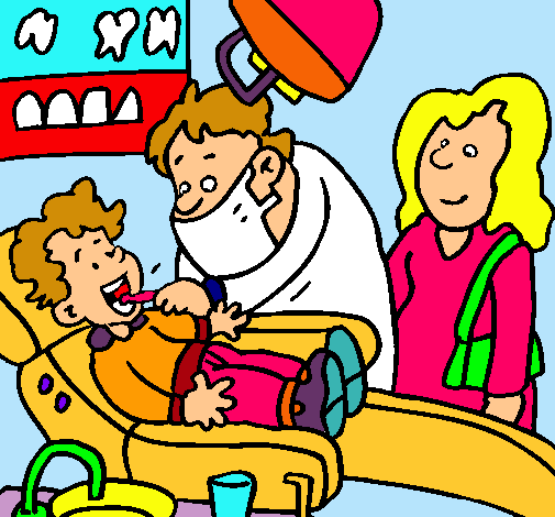 Niño en el dentista