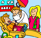 Dibujo Niño en el dentista pintado por MAR1