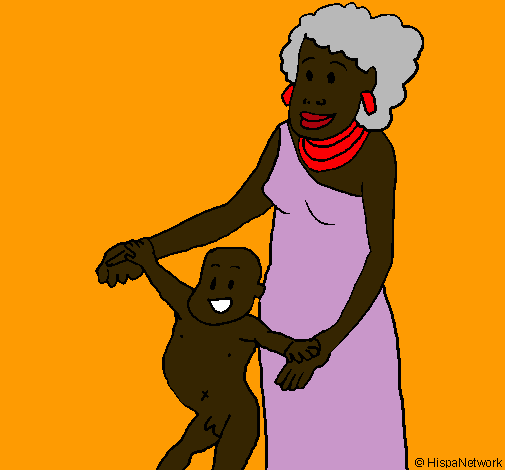 Madre e hijo de Guinea