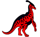 Dibujo Parasaurolofus con rayas pintado por VGYBHU