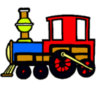 Dibujo Tren pintado por vicnte riquelme