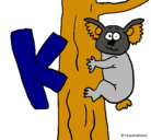 Dibujo Koala pintado por yaiza