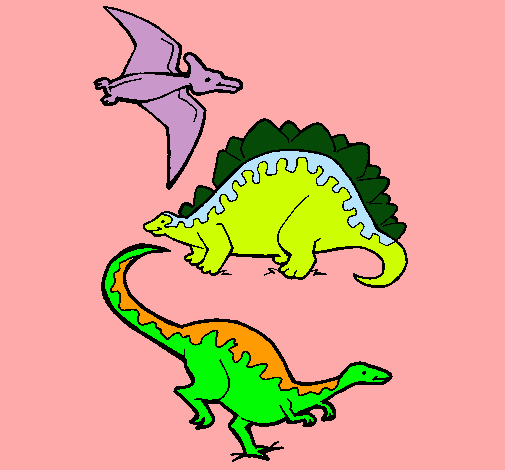 Tres clases de dinosaurios