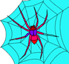 Dibujo Araña pintado por kjhnbgvfdvcx