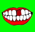 Dibujo Boca y dientes pintado por WWWWVCEDRRT669