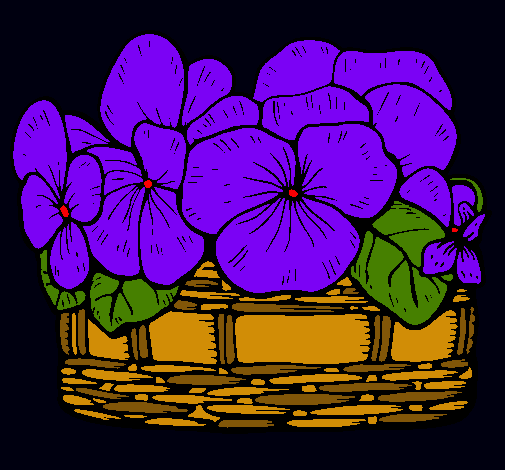 Dibujo Cesta de flores 12 pintado por tosande