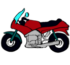 Dibujo Motocicleta pintado por r
