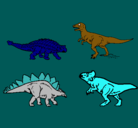 Dibujo Dinosaurios de tierra pintado por HECTOR