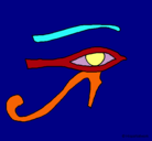 Dibujo Ojo Horus pintado por noelia noelia