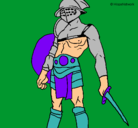 Dibujo Gladiador pintado por merles