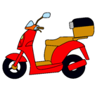 Dibujo Ciclomotor pintado por tankapimpom