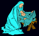 Dibujo Nacimiento del niño Jesús pintado por ert
