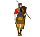 Dibujo Soldado romano pintado por jhonatan