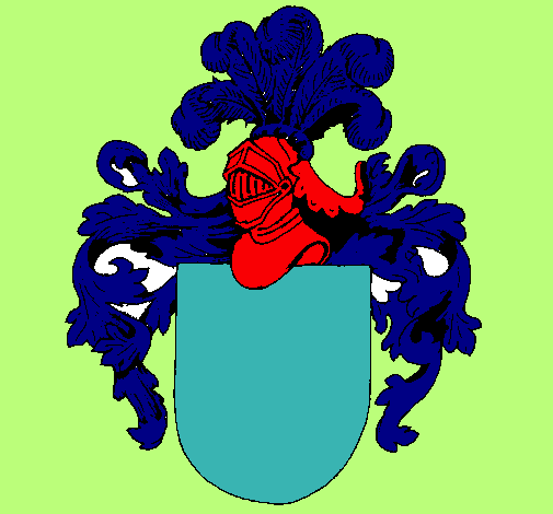 Escudo de armas y casco