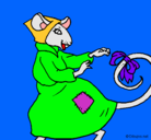 Dibujo La ratita presumida 7 pintado por chritian