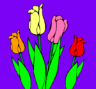 Dibujo Tulipanes pintado por jesus