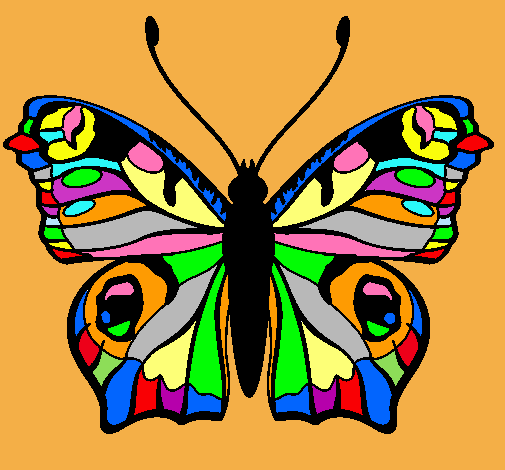 Dibujo Mariposa  pintado por aroa