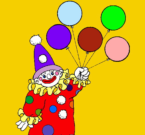 Payaso con globos