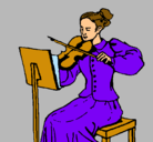 Dibujo Dama violinista pintado por josselin